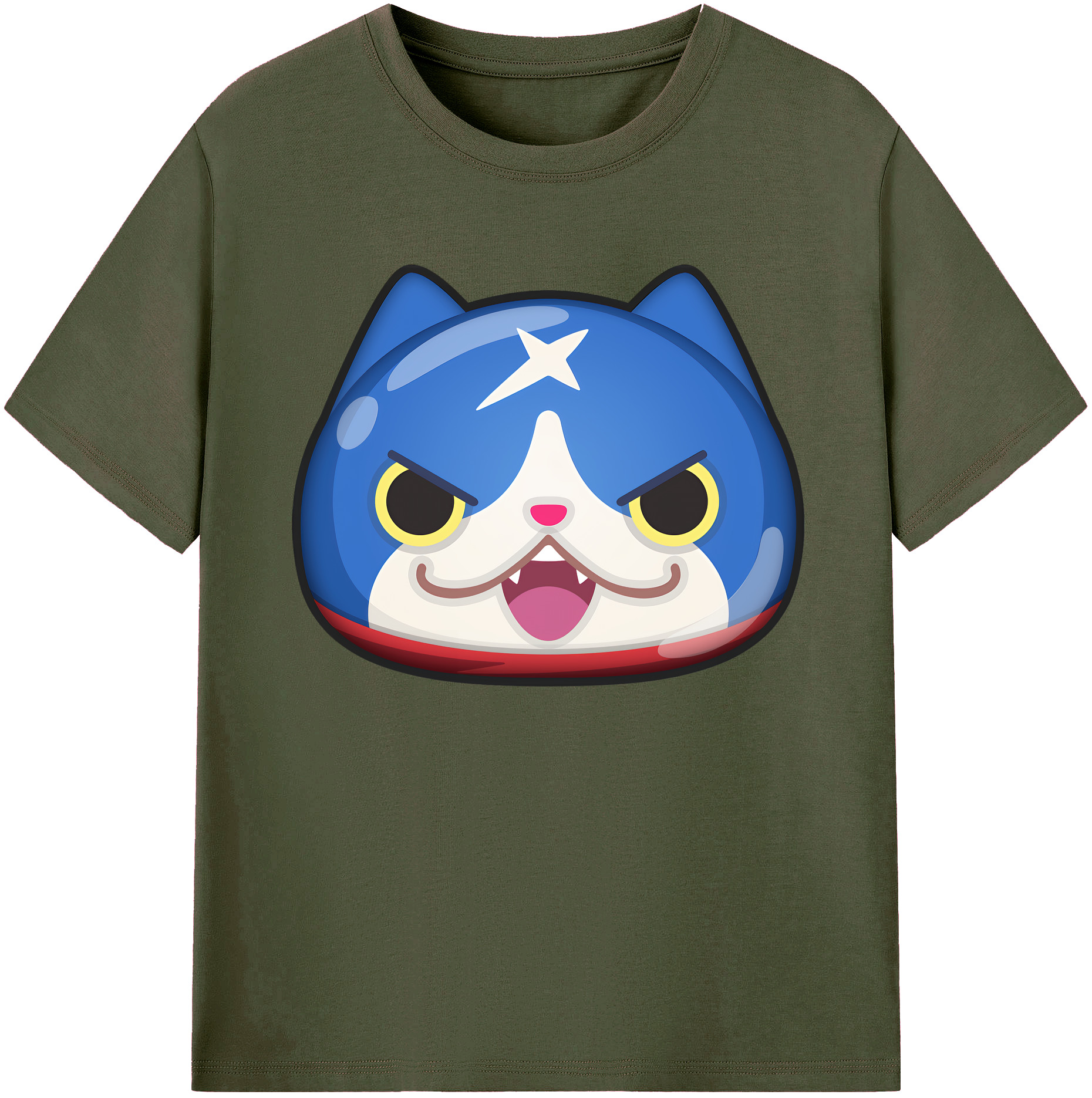 （画像用） 妖怪ウォッチ Yo-kai Watch 綿100％ メンズ半袖Tシャツ｜肌触りやわらか＆通気性